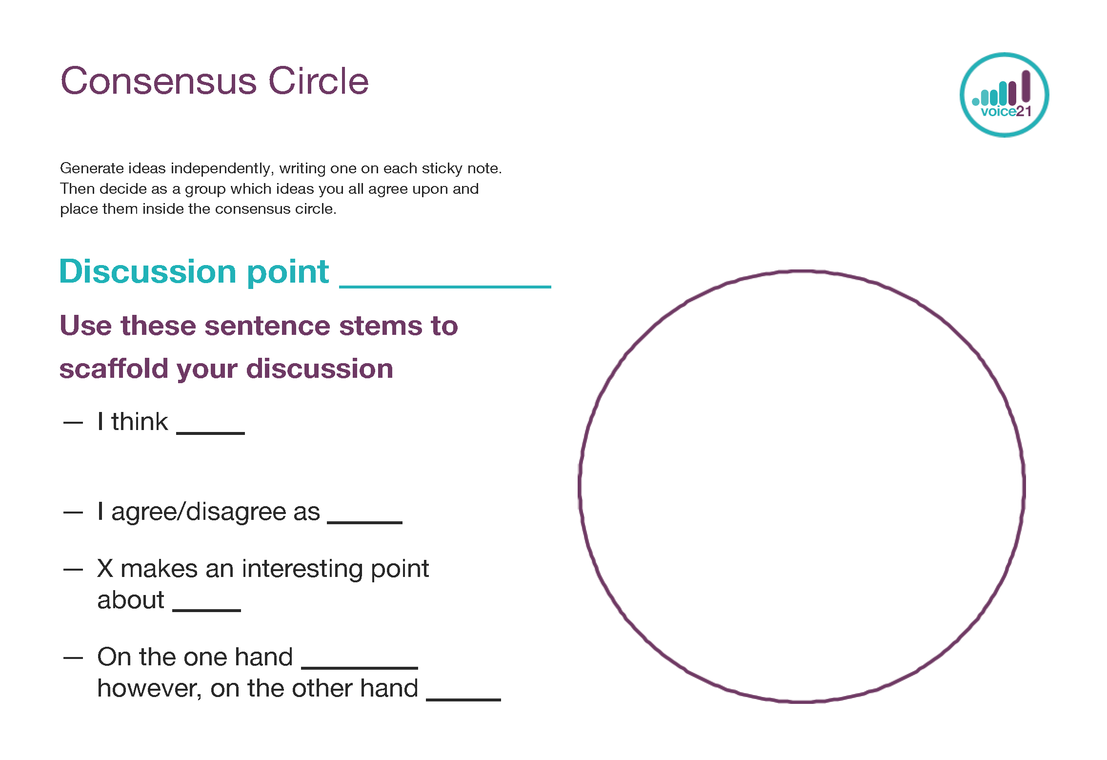 Consensus Circle